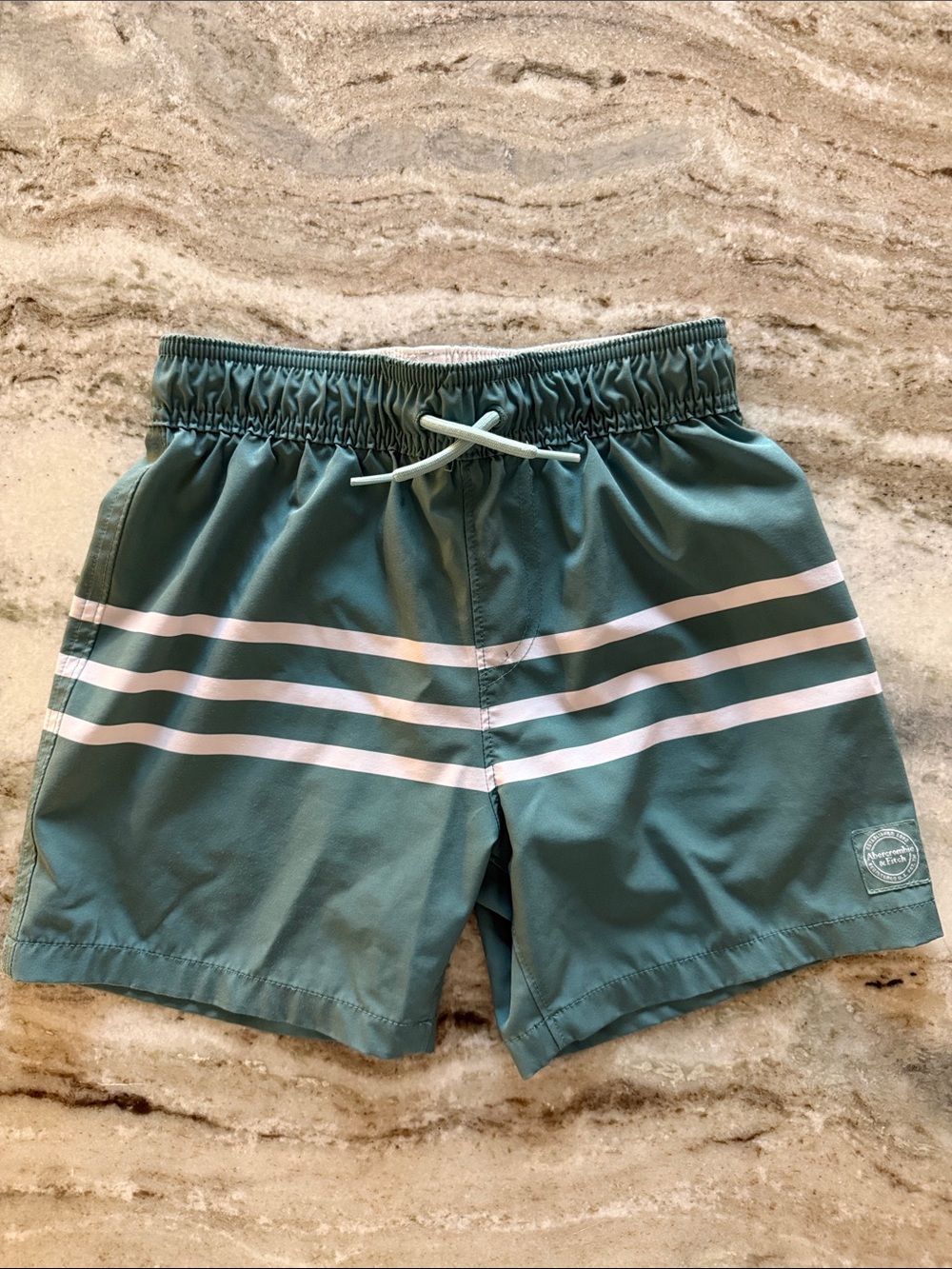 Abercrombie kids Swim Shorts with White Stripes